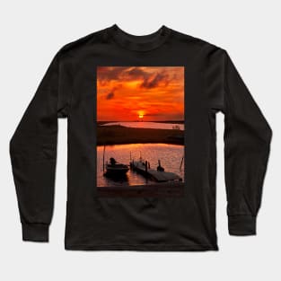 Sunset at the Delta of Evros Long Sleeve T-Shirt